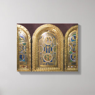 Alton står hög triptychen, c.1150 canvastryck