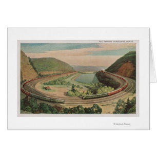 Altoona, Pennsylvania, Berömd Horseshoe Curv Hälsningskort