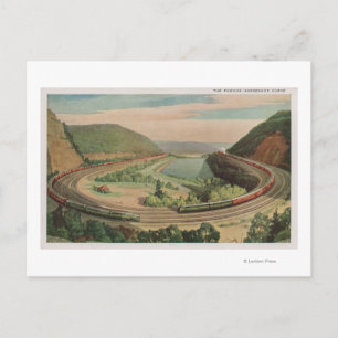 Altoona, Pennsylvania, Berömd Horseshoe Curv Vykort