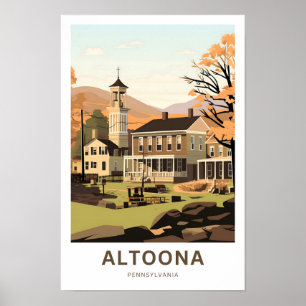 Altoona Pennsylvania Travel Skriv ut Poster