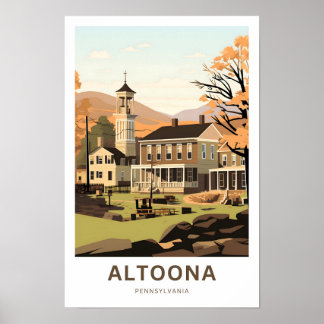 Altoona Pennsylvania Travel Skriv ut Poster