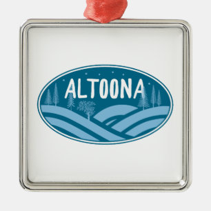 Altoona Pennsylvania utomhus Julgransprydnad Metall