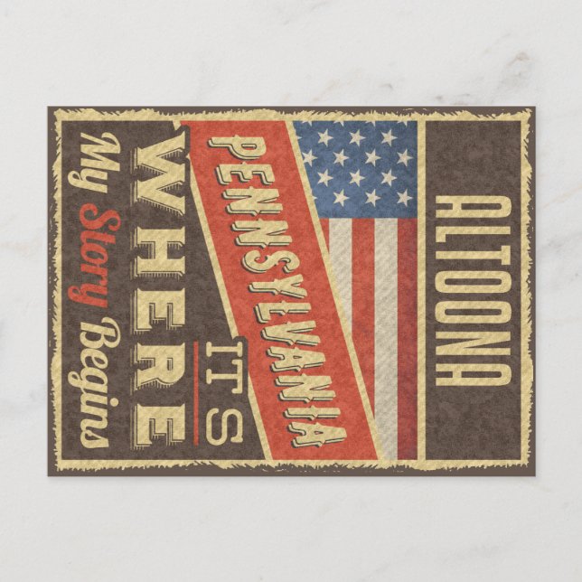 Altoona Pennsylvania Vykort (Framsida)