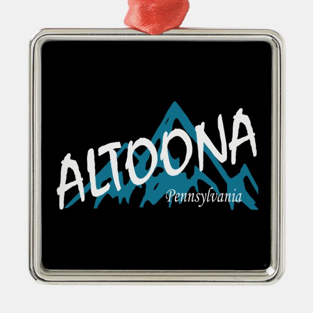 Altoona Pennsylvanibergen Julgransprydnad Metall (Framsidan)