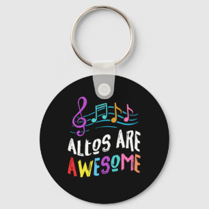 Altos är Fantastisk Choir Singer Singing Music Gif Nyckelring