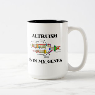 Altruism är i min gener (DNA-replicationen) Två-Tonad Mugg