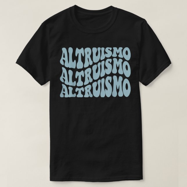 Altruismo - School Spirit Groovy Vågigt stil T Shirt (Design framsida)