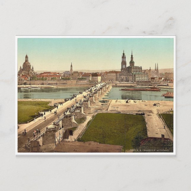 Altstadt, Dresden, från Missionen Krig, Vykort (Framsida)