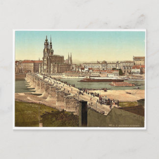 Altstadt, Dresden, Sachsen, Tysklant sällsynt Phot Vykort