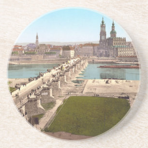 Altstadt Old City Dresden View från Krig Mission Underlägg Sandsten