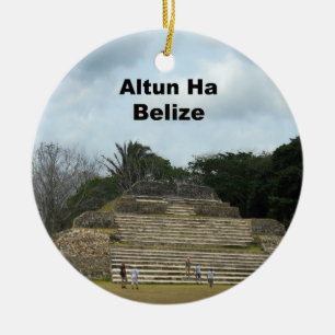 Altun Ha, Belize Julgransprydnad Keramik