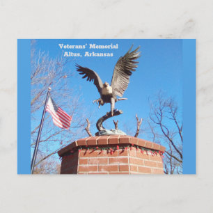 Altus, Arkansas Veteranminnesmärke Vykort