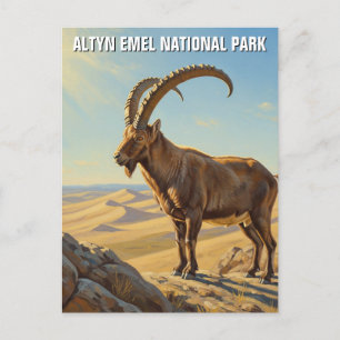 Altyn Emel nationalpark Kazakstan Travel Vykort