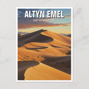 Altyn Emel nationalpark Kazakstan Travel Vykort