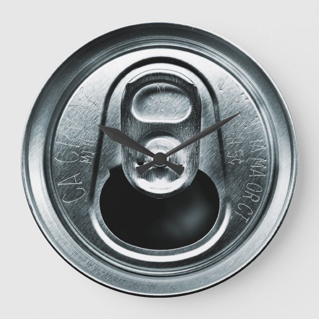 Aluminium kan övre väggklocka (Framsida)