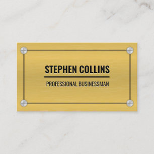 Aluminium Metall och Skruvar Visitkort