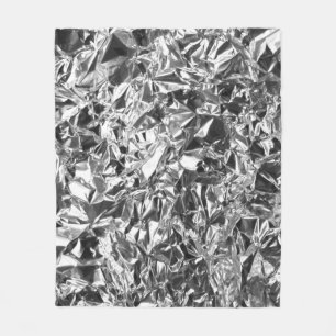 Aluminium omkullkastar designsilverfärg fleecefilt