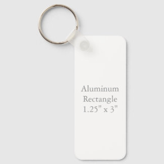 Aluminium rektangel, 1,25" x 3" nyckelring