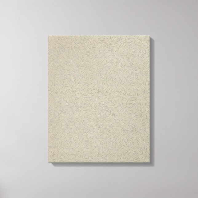 Aluminiumbaserade Grått-Löv-viner Canvastryck (Framsida)