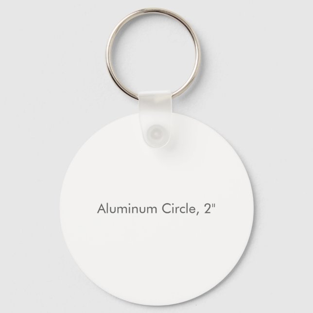 Aluminiumcirkel, 2" nyckelring (Framsida)