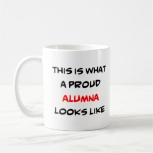 alumna, stolt kaffemugg