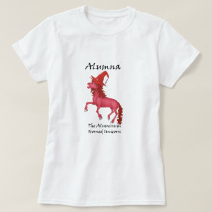 Alumna the alumum-Horned Unicorn Tee-Shirt Tee Shirt