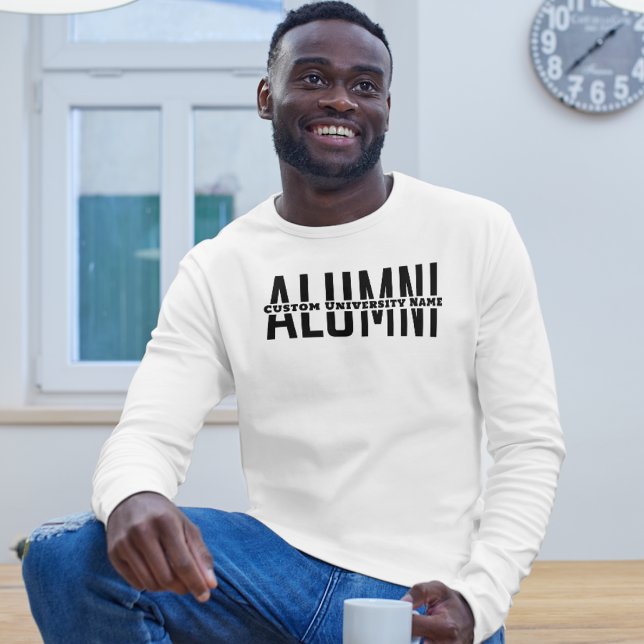 Alumni Sweatshirt - Anpassningsbar Universiteten S (Custom University Graduation Shirt Gift)