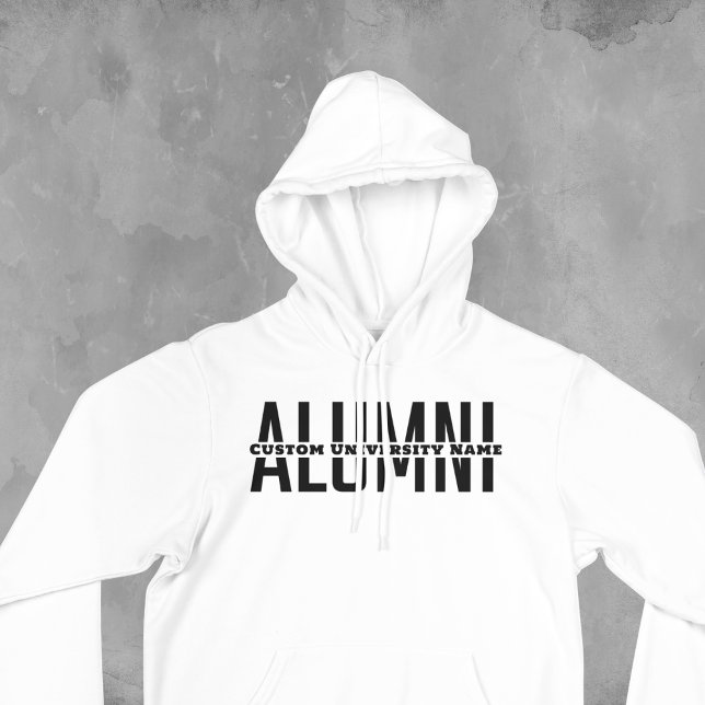 Alumni Sweatshirt - Anpassningsbar Universiteten S (Custom University Graduation Shirt Gift)