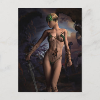 Alura Elven Warrior Vykort