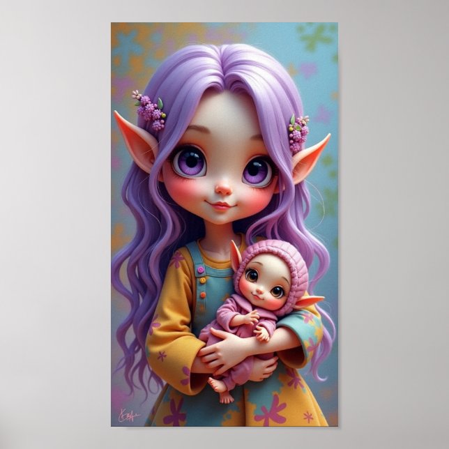 *Alv & alvdocka Poster (Framsidan)