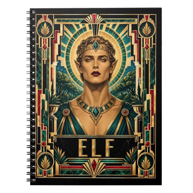 Alv, Art Deco Myttisk Anteckningsbok (Framsidan)