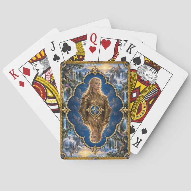Alv, gotisk fantasimonster casinokort (Baksidan)