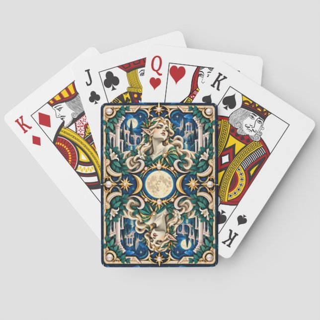 Alv, Pappersklippt Monster Casinokort (Baksidan)