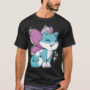 Älva av mjölkfett från lycklig med fjäril Vingar L T Shirt