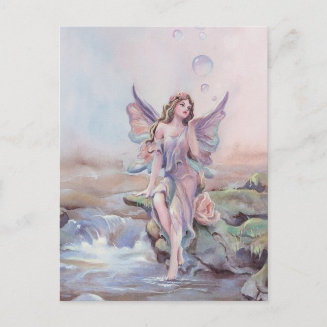 ÄLVA BUBBLES by SHARON SHARPE Vykort (Framsida)