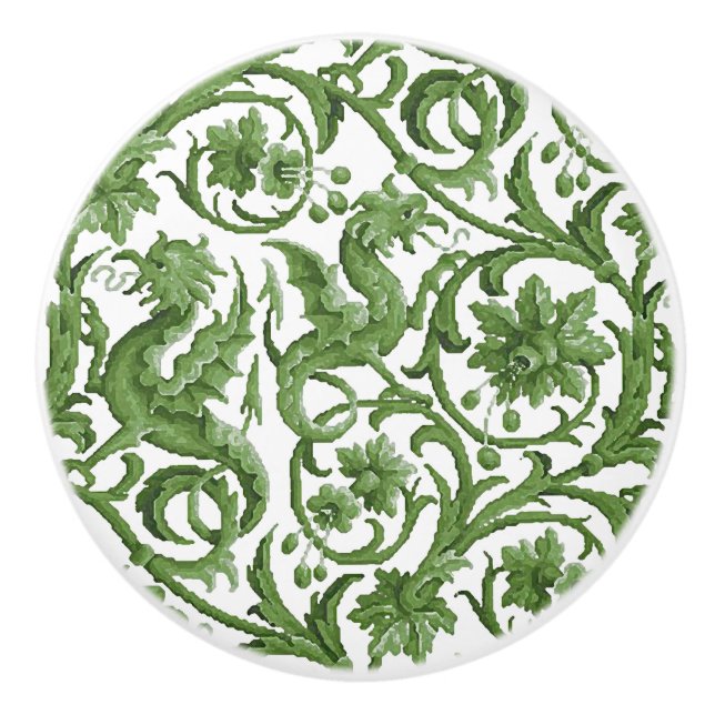 Älva Dragons Ceramic Knob Knopp (Framsidan)