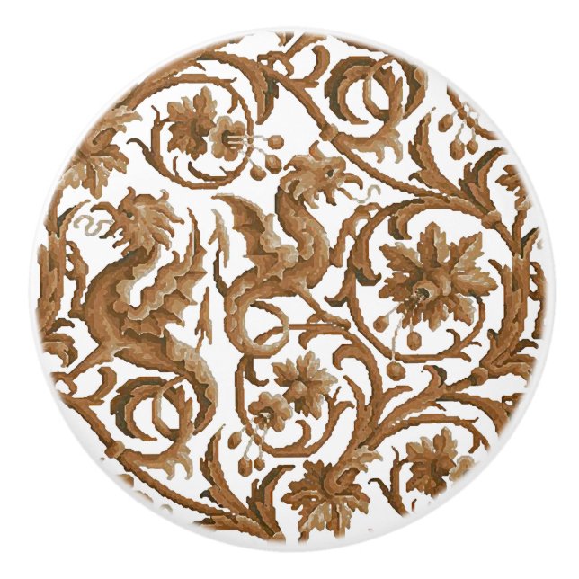 Älva Dragons Ceramic Knob Knopp (Framsidan)