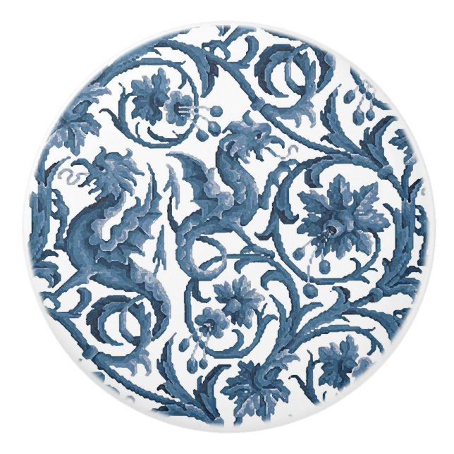 Älva Dragons Ceramic Knob Knopp (Framsidan)