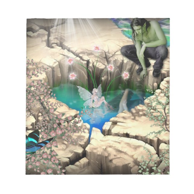 Älva i Elven Pond Anteckningsblock (Framsida)