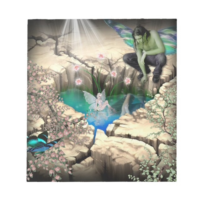 Älva i Elven Pond Anteckningsblock (Framsida)