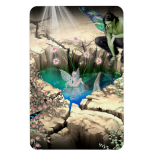 Älva i Elven Pond Magnet