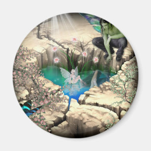 Älva i Elven Pond Magnet