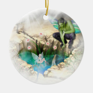 Älva i Elven Pond Vignette Julgransprydnad Keramik