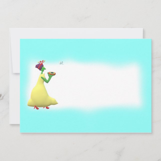 Älva som fångar UFO Tack Kort (Framsida)