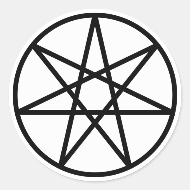 Älva Star Runt Klistermärke (Framsida)