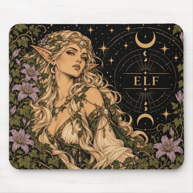 Älva, Starlit Tarot-konst Musmatta (Framsidan)