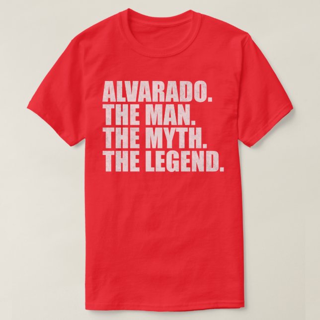 AlvaradoAlvarado Family namn Alvarado, efternamn A T Shirt (Design framsida)