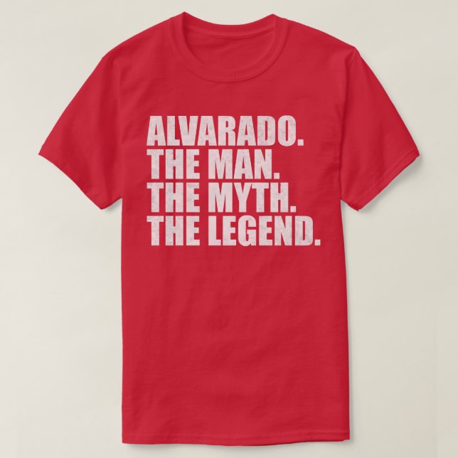 AlvaradoAlvarado Family namn Alvarado, efternamn A T Shirt (Design framsida)