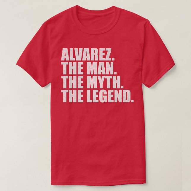 Alvarez-familjen namn Alvarez efternamn Alvar T Shirt (Design framsida)