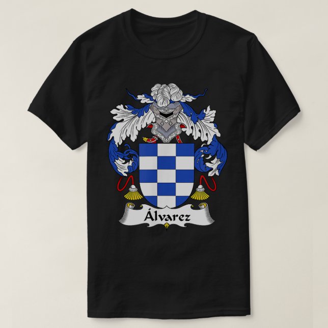 Alvarez Jackar om Arm Family Crest T Shirt (Design framsida)